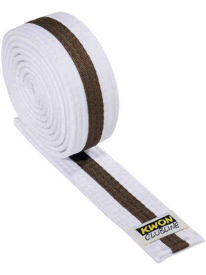 CLUB LINE White Stripe Belts