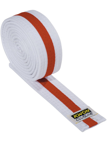 CLUB LINE White Stripe Belts