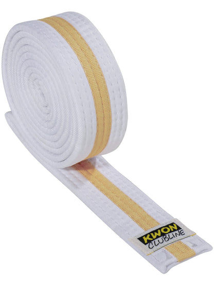 CLUB LINE White Stripe Belts