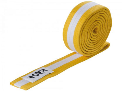 Colored Belts with White Stripe