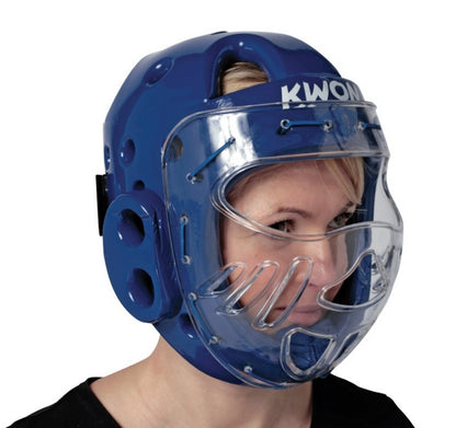 Blue KSL Head Guard with face mask