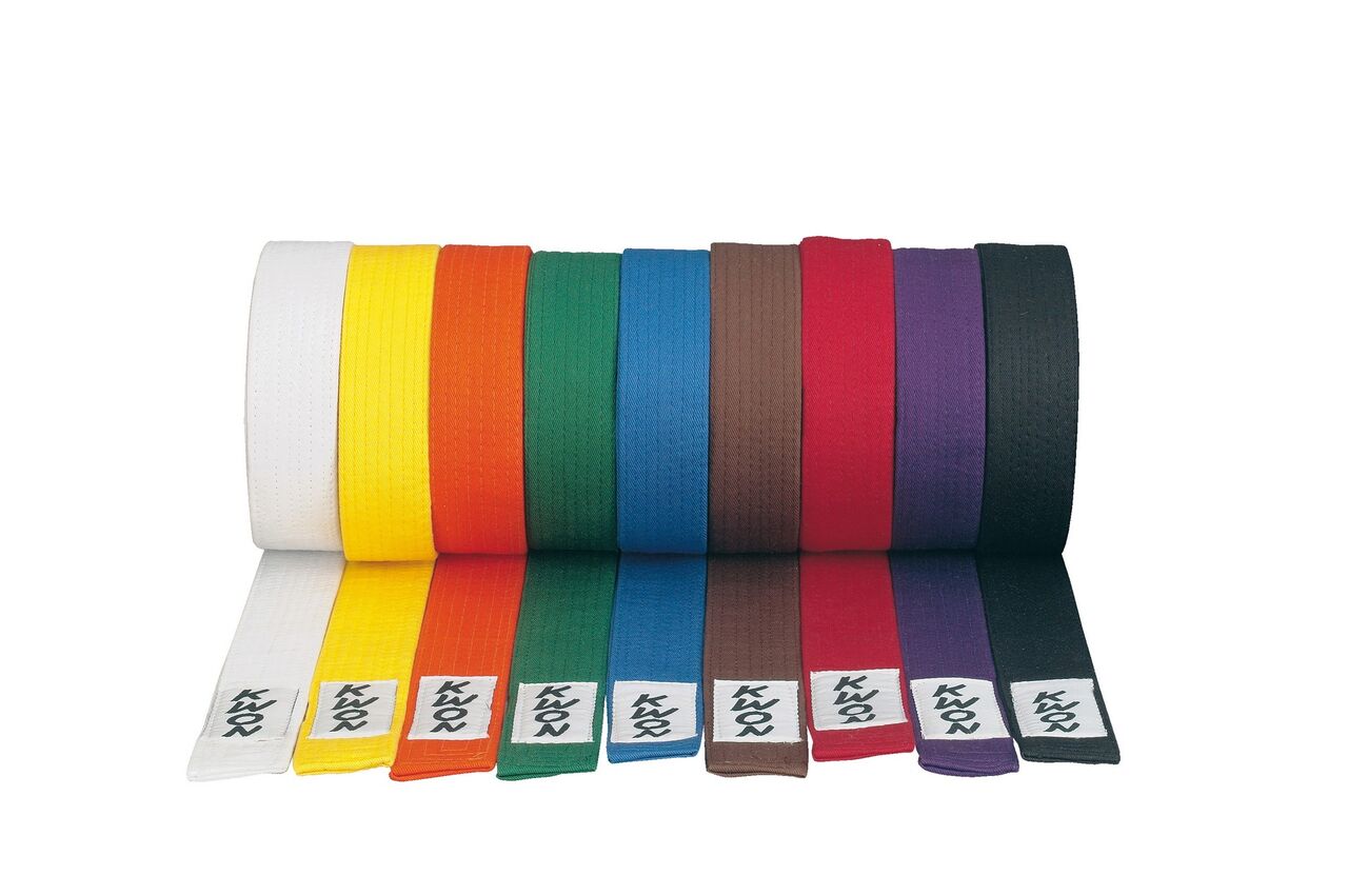 STANDARD Solid Color Belts Martial Arts