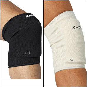 Knee Pad Stretch Fabric Guard in White #40506 and Black #40528