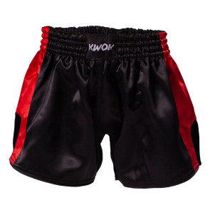 Thai Shorts Black or Black w/ Red Stripes
