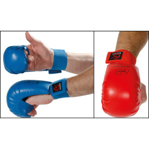 WACOKU WKF Approved Karate Gloves RED/BLUE