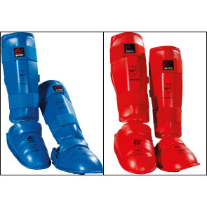 WACOKU WKF Approved Shin and Instep Guard RED?BLUE