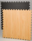 Reversible Mat - black / wood pattern